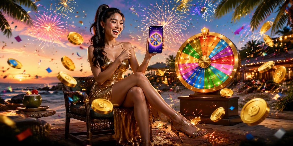 Bàn roulette sòng bài phong cách lễ hội tại Phú Quốc