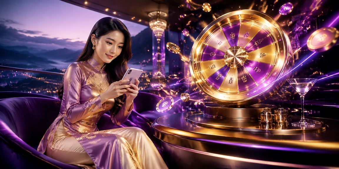 Người dùng Sapa mặc áo dài tham gia trò chơi roulette trực tuyến trên nền tảng di động